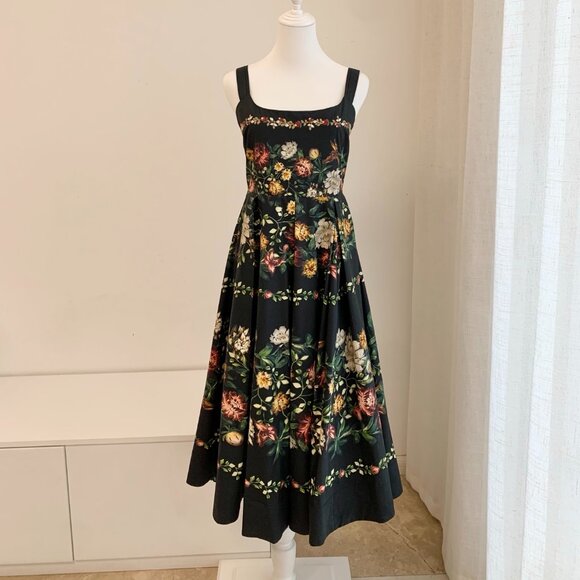 Agua by Agua Bendita Alcaparra floral cotton midi dress - Picture 4 of 10